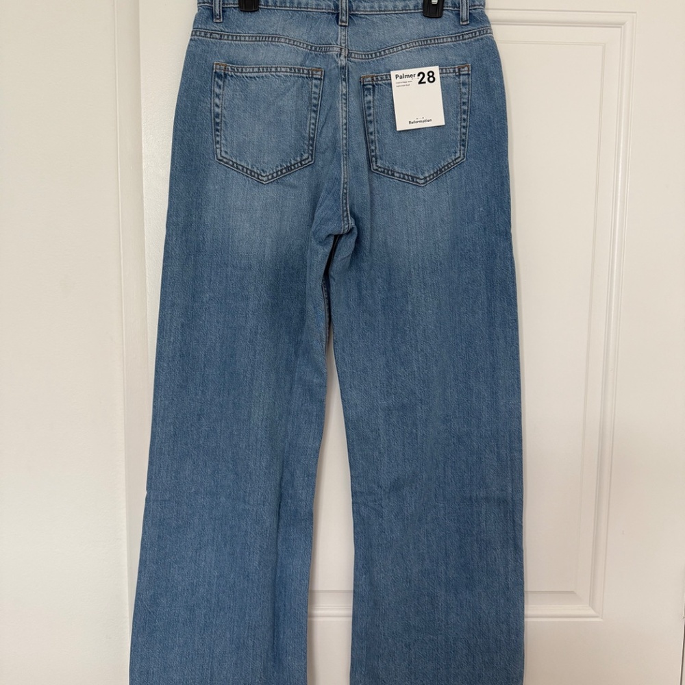 Reformation Palmer Light Blue Women Jeans - Picture 4 of 4